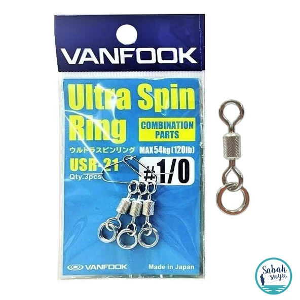 Vanfook Ultra Spin Ring Halkalı Fırdöndü USR-21 Silver #1/0 (3 Ad) ürün görseli 1