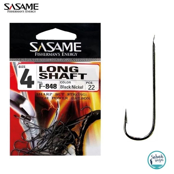 Sasame F-848 Long Shaft İğne #4 (22Ad) Siyah ürün görseli 1