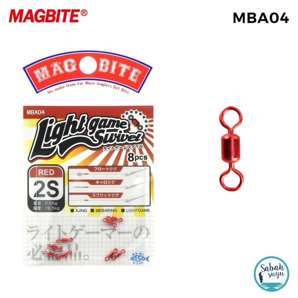 Magbite Light Game Swivel Fırdöndü Kırmızı #2S (8 Adet) ürün görseli 1