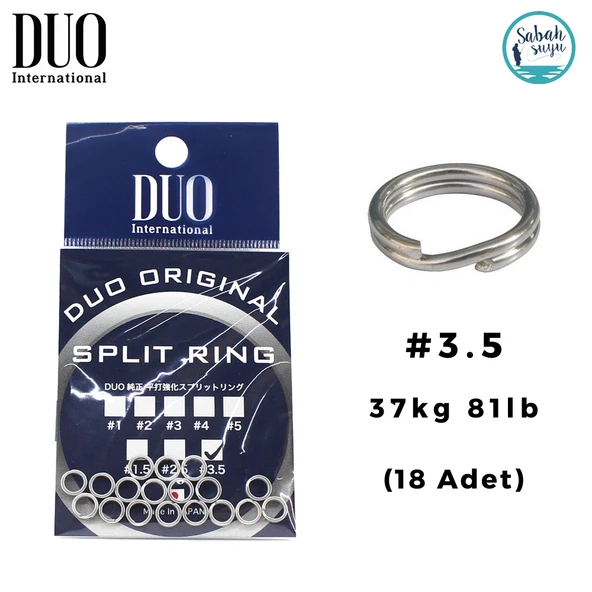 Duo Split Ring Halka #3.5 37kg 81lb (18 Adet) ürün görseli 1