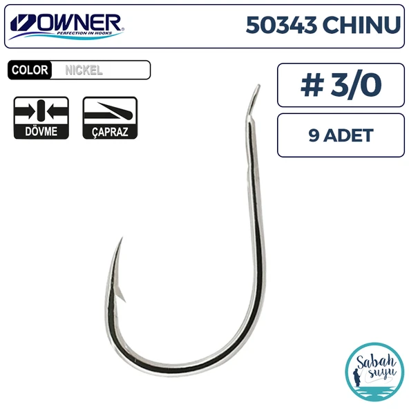 Owner 50343 Chinu İğne #3/0 (9 Adet) Beyaz ürün görseli 1
