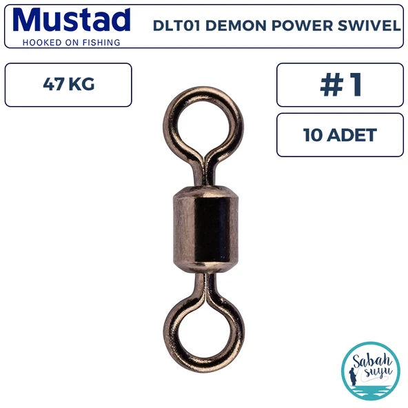 Mustad Demon DLT01 Fırdöndü #1 47kg (10 Adet) ürün görseli 1