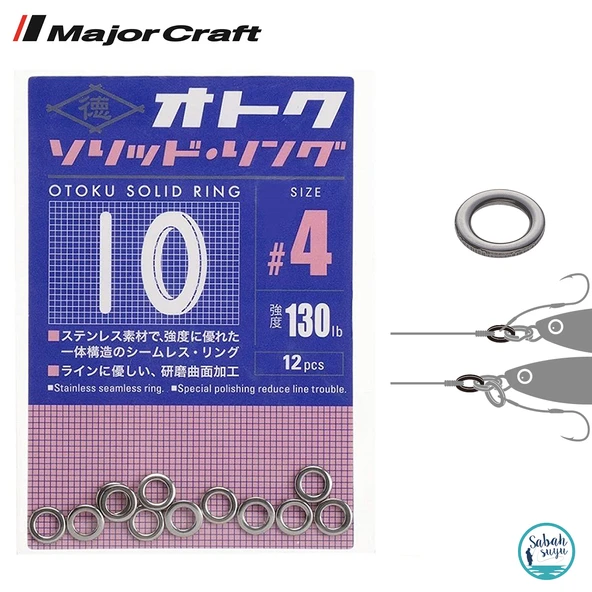 Major Craft Otoku Solid Ring (Kapalı Halka) #4 (12Ad) ürün görseli 1