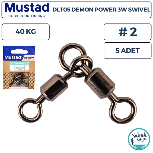 Mustad Demon DLT05 Kombi Fırdöndü #2 40kg (5 Adet) ürün görseli 1