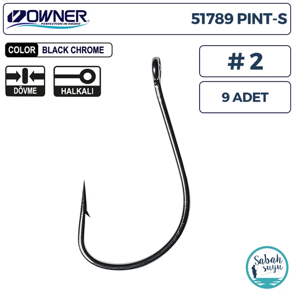 Owner 51789 Pint-S Delikli İğne #2 (9 Adet) Siyah ürün görseli 1