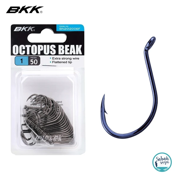 BKK 2012006 Octopus Beak Delikli İğne Siyah #1 (50 Adet) ürün görseli 1