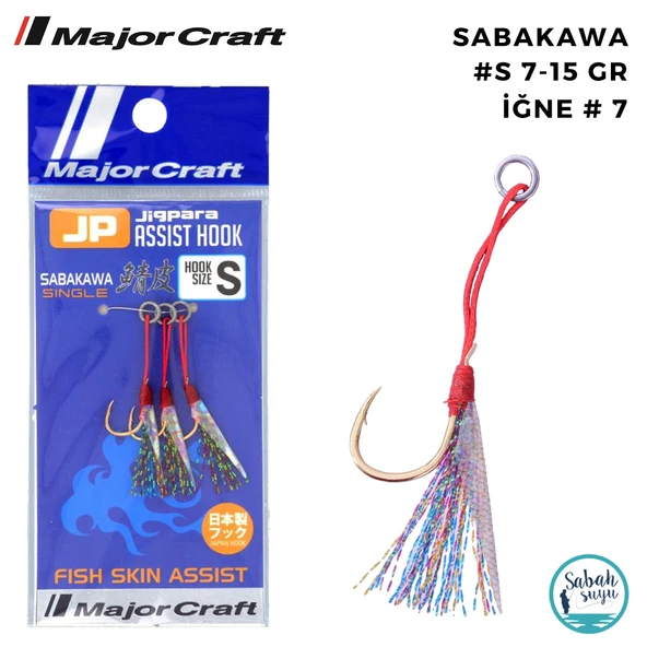 Major Craft Jigpara Tekli Asist İğne Saba #S 7-15gr (3 Adet) ürün görseli 1