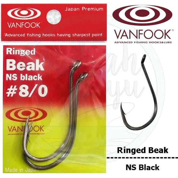 Vanfook Ringed Beak Delikli İğne NS Black #8/0 ürün görseli 1
