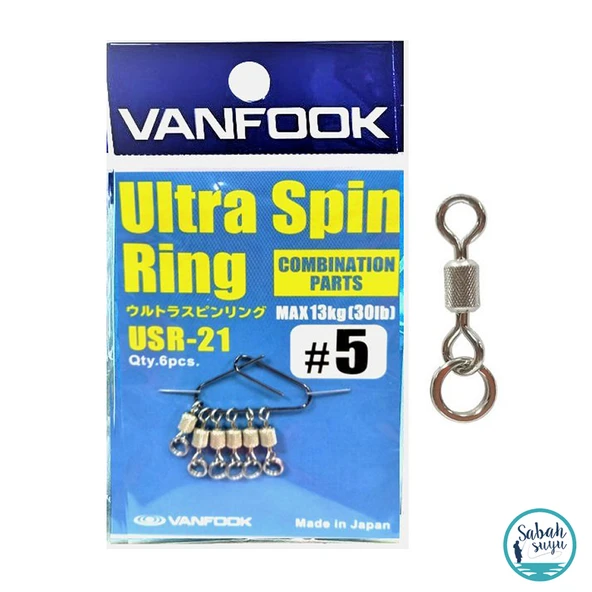 Vanfook Ultra Spin Ring Halkalı Fırdöndü USR-21 Silver #5 (6 Ad) ürün görseli 1