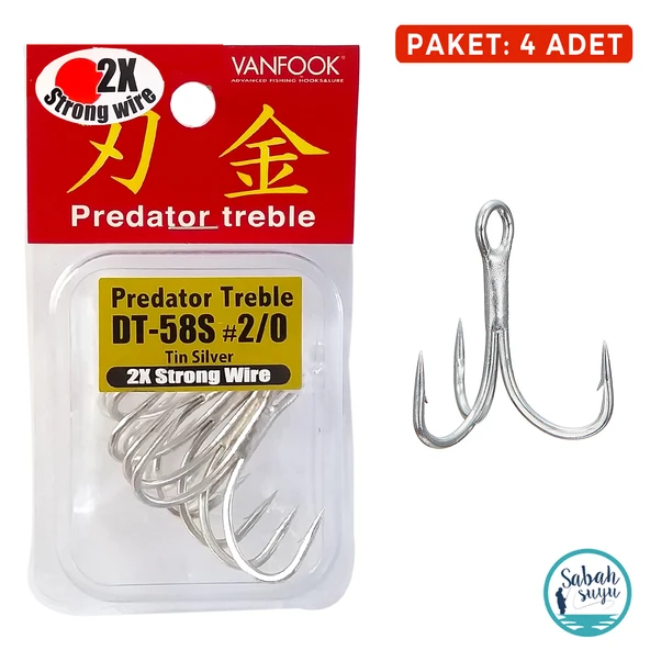 Vanfook DT-58S Üçlü İğne #2/0 ürün görseli 1