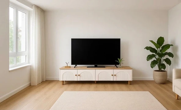 Pema Home Bohem %100 mdf membran kaplama tv ünitesi ürün görseli 1