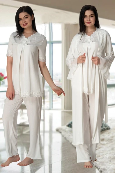 Effortt 5034 Sabahlıklı Lohusa Pijama Takımı ürün görseli 1