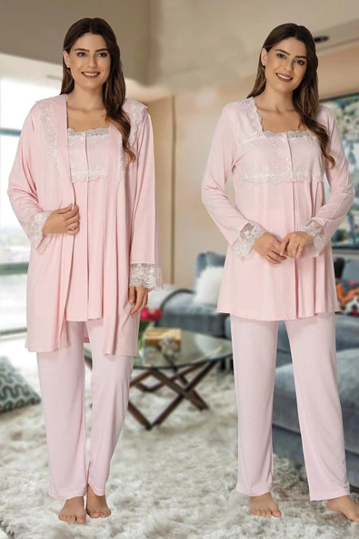 Effortt 2401  Sabahlıklı Lohusa Pijama Takımı ürün görseli 1