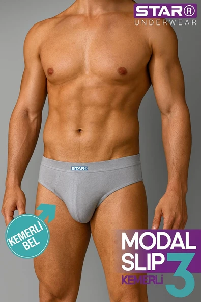 Star 109 Erkek 3'lü Modal Slip ürün görseli 1