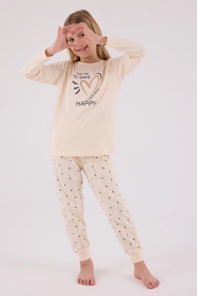 Arnetta 3434-2 Kız Çocuk Uzun Kol Pijama Takım ürün görseli 1