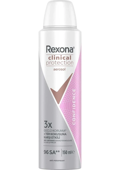 Rexona Clinical Protection Confidence 150 ml Kadın Deodorant ürün görseli 1