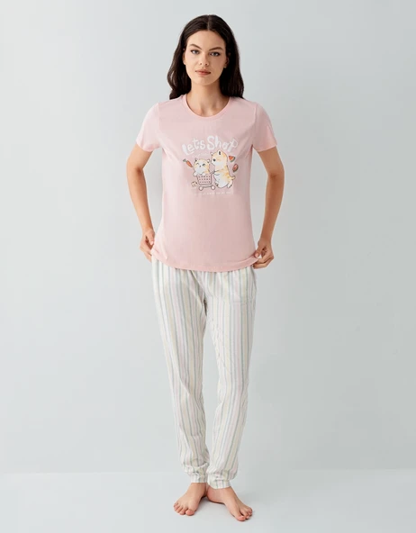 Arnetta 3571-S Kısa Kol Pijama Takımı - Resim 2
