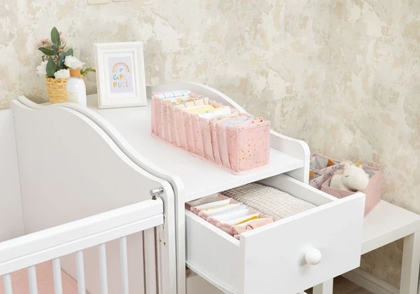 Baby Akordiyon Organizer Çekmece Düzenleyici Small (pembe) -04102 ürün görseli 1
