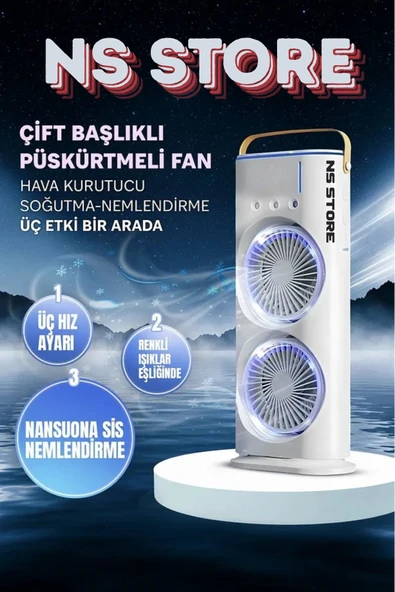 Vantilatör - Renk: Beyaz, Özellik: Su Buharlı, Tip: Masaüstü | Teknik Özellikleri ve Kullanım ürün görseli 1