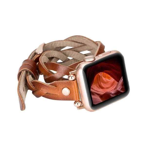 Apple Watch Uyumlu Deri Kordon 38-40-41mm DT RT RST2EF ürün görseli 1