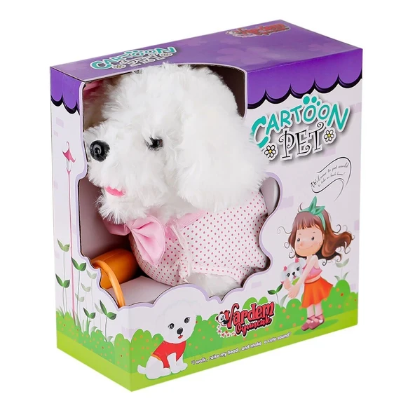 PFT-B025 Yürüyen Tasmalı Peluş Köpek ürün görseli 1