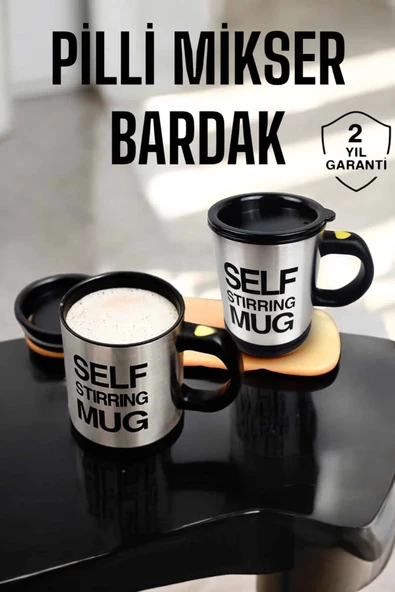 Mikser Kupa Yazılı Mug Bardak Karıştırma Özelliği ürün görseli 1