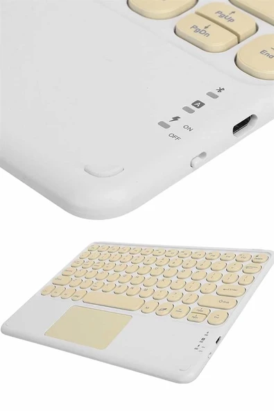Profesyonel Wifi Q Klavye Bluetooth Klavye Touchpad 10.8 Inç ürün görseli 1