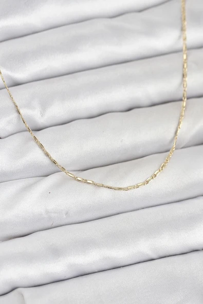 CM 14K Gold Renk Kesme Model 60 cm Kadın Kolye ürün görseli 1