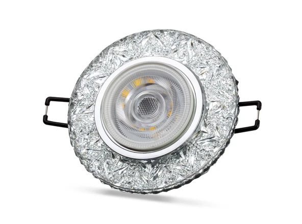 NOAS YL65 1677 Hektor Led Çerçeveli 4000K Kristal Cam Spot Kasa - Priz ve Anahtar İçin Uyumlu Çerçeve ürün görseli 1