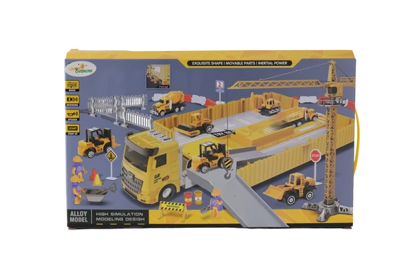 9901 TIRLI İŞ MAKİNELİ SESLİ IŞIKLI VİNÇ ürün görseli 1