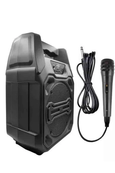 10W Güçlü Ses Performanslı Bluetooth Karaoke Hoparlörü - Resim 3