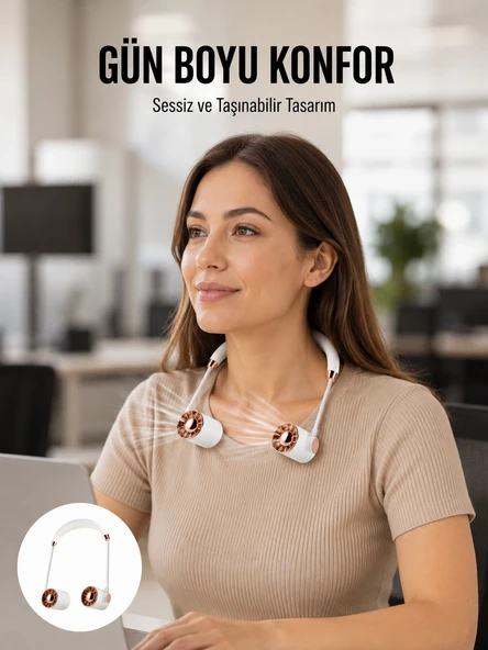 Katlanabilir Asılabilir Fan | USB Şarjlı, 3 Vitesli Sessiz Mini Fan Yeni Nesil ürün görseli 1