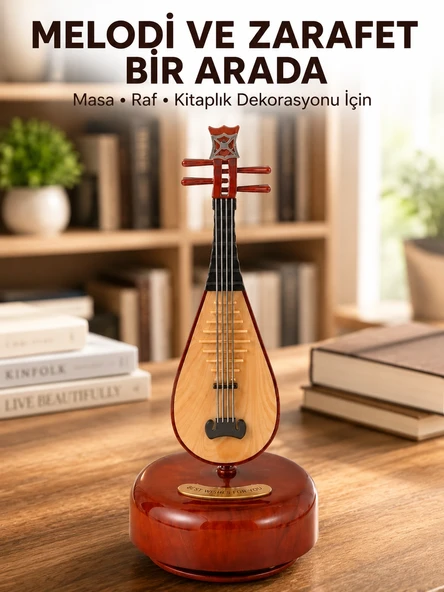 Ud Sembolü Müzik Kutusu Estetik Tasarım Melodi Destekli ürün görseli 1