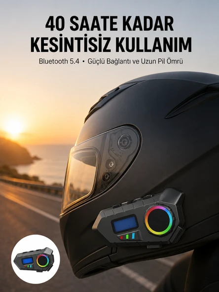 Bluetooth 5.4 Kablosuz Hoparlör IP65 Su Geçirmez ve 40 Saat Uzun Pil Ömürlü ürün görseli 1