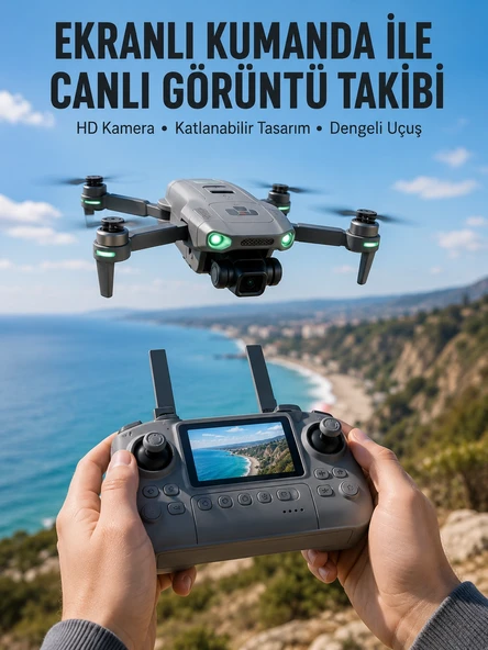 Akıllı Sensörlü Drone Canlı Görüntü Aktarımlı ürün görseli 1