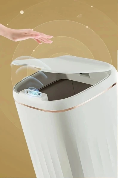 Temassız Sensörlü 20 Litre Çöp Kovası UV Işıklı Koku Geçirmez Mutfak Banyo Kullanımı ürün görseli 1
