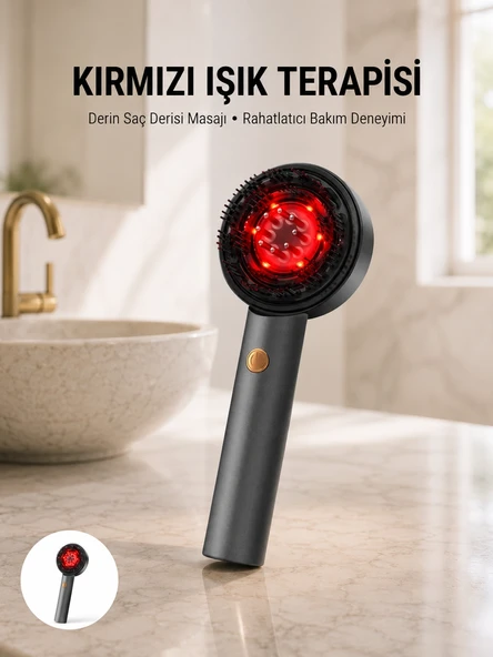 Saç Büyüme Destekleyici Elektrikli Masaj Tarak Yağ Aplikatörlü Yeni Nesil ürün görseli 1