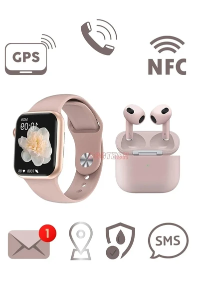 Bluetooth Özellikli Akıllı Saat - Nabız, Uyku Takibi, GPS ve Suya Dayanıklı Spor Modeli ürün görseli 1