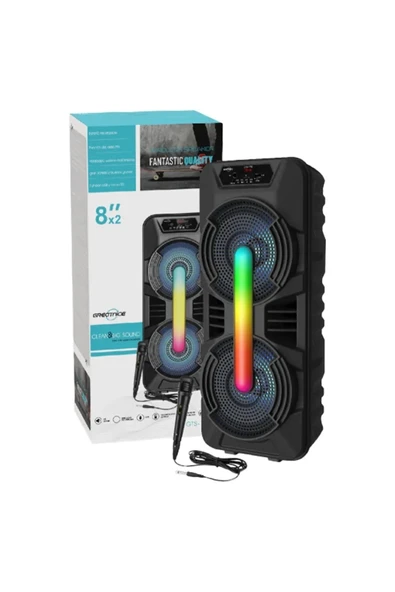 Bluetooth Hoparlör - Renk: Siyah, Özellik: Ledli, Dinleme Süresi: 5 Saat | Teknik Özellikleri ve ürün görseli 1