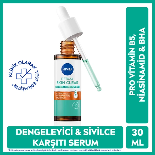 Nivea Derma Skin Clear Dengeleyici ve Sivilce Karşıtı 30 ml Yüz Serumu ürün görseli 1