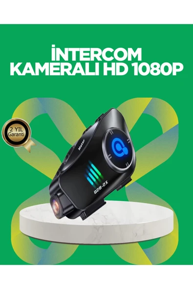Su Geçirmez Bluetooth Kask Kulaklık ve 1080P Kamera Özellikli Motosiklet Interkom Sistemi ürün görseli 1