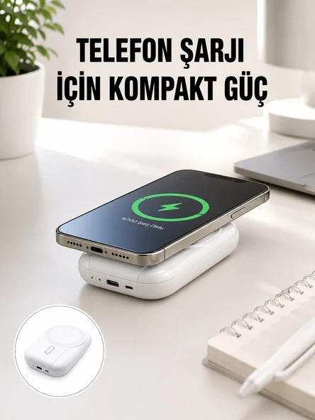 22.5W Süper Hızlı Şarjlı Çok Fonksiyonlu 10000 mAh Powerbank Yeni Nesil ürün görseli 1