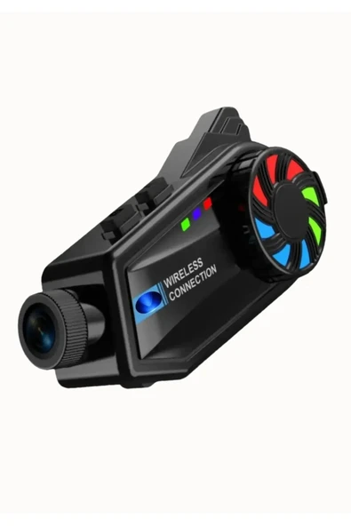 WiFi ve 1080P Kameralı Su Geçirmez Motosiklet Kaskı İçin Bluetooth İntercom Kulaklığı ürün görseli 1