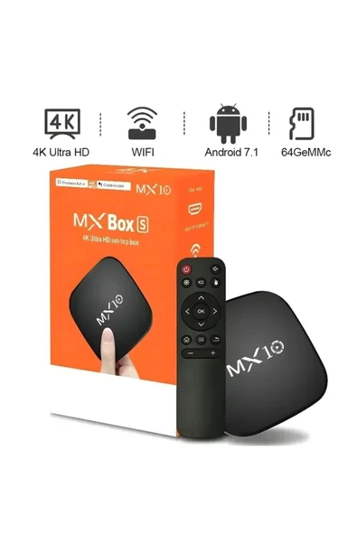Android 13 İşletim Sistemli 4K Ultra HD TV Box, 4GB Hafıza, WiFi ve Ethernet Bağlantılı ürün görseli 1