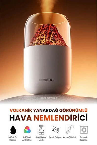Hava Nemlendirici - Renk: Çok Renkli, Sıcak Soğuk Kullanımı: Soğuk, Özellik: Sulu ürün görseli 1