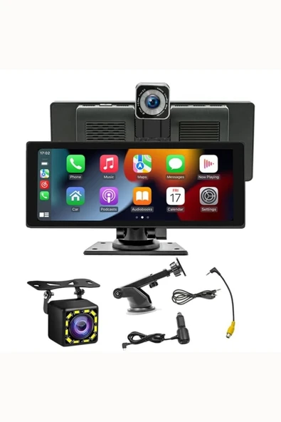 10.2" Ekranlı CarPlay ve Android Auto Uyumlu Universal Araç İçi Multimedya Monitörü ürün görseli 1