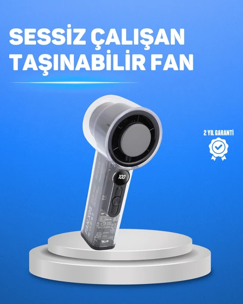 Ultra Sessiz USB Şarjlı Fan | Taşınabilir ve Hafif Tasarım ürün görseli 1