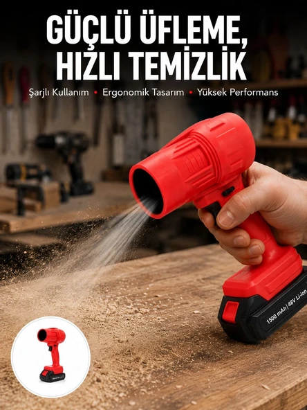 Taşınabilir Elektrikli Hava Üfleme Cihazı Ev ve Araç Kullanımı Yeni Nesil ürün görseli 1