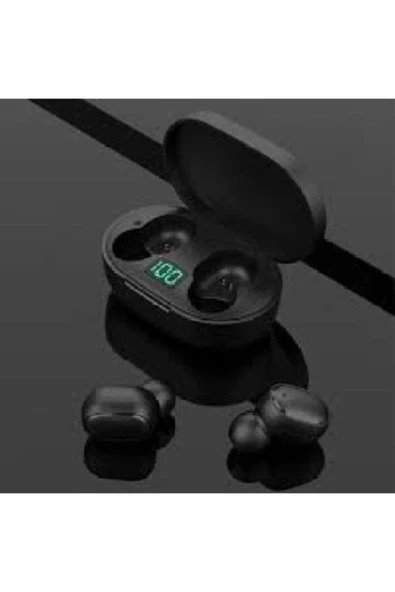 Kulak İçi TWS Bluetooth Kulaklık, Dokunmatik Kontrollü, Suya Dayanıklı Siyah Model ürün görseli 1