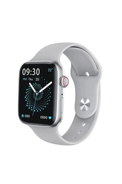 Yeni Nesil 1.91 İnç Ekranlı Akıllı Saat, Gümüş Renk ve GPS Özellikli Giyilebilir Teknoloji ürün görseli 1